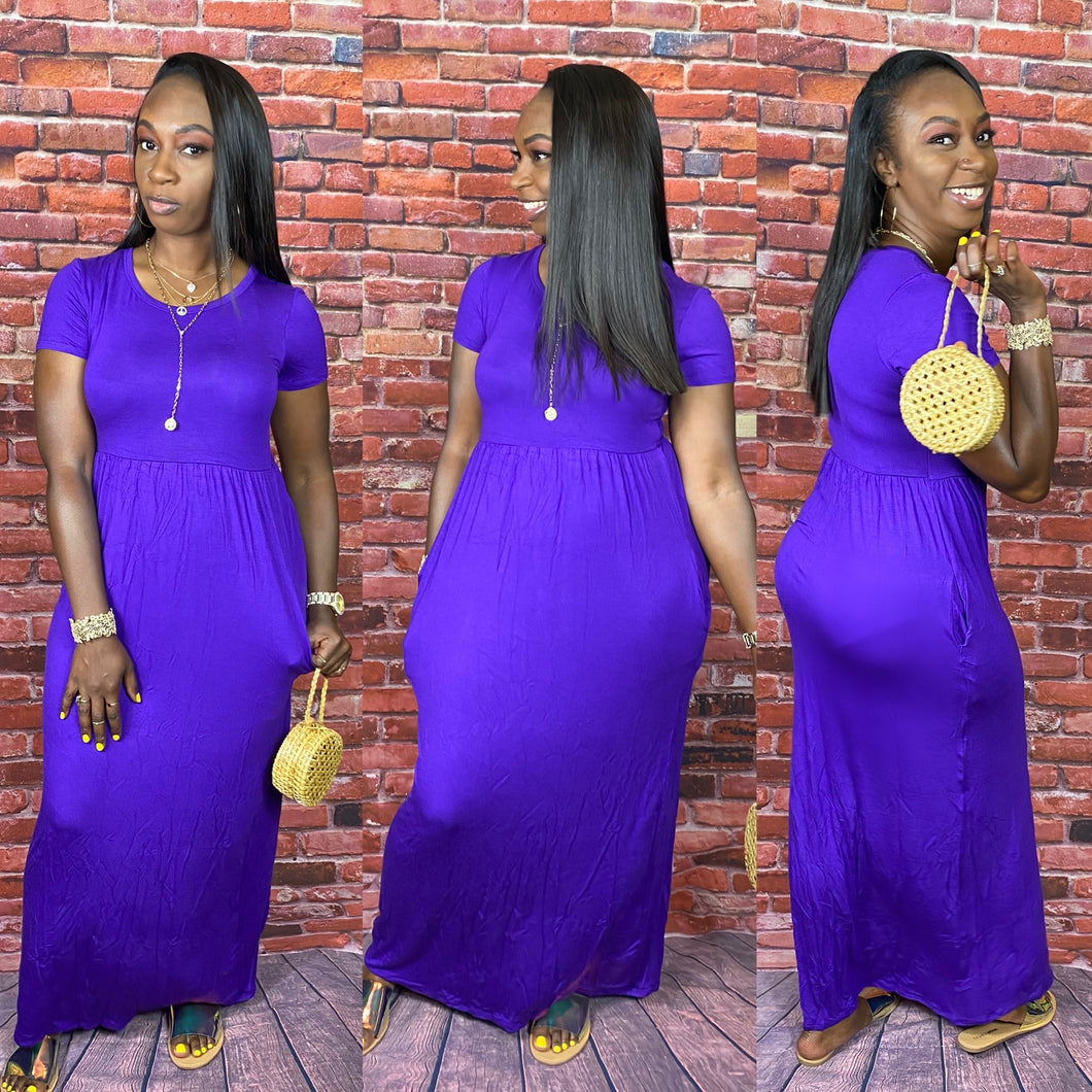 Blair Maxi Dress (Purple)