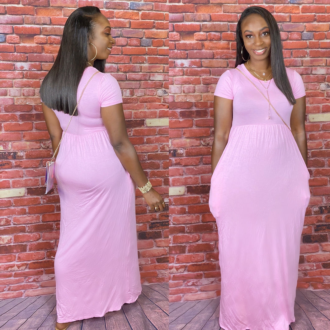 Blair Maxi Dress (Pink)